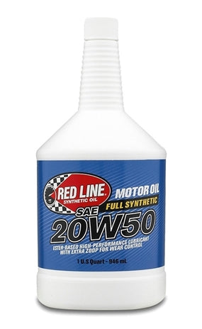 20W50 Motor Oil Quart - Red Line Synthetic Oil
