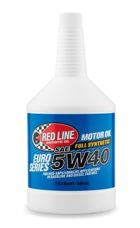 Euro Series 5W40 Motor Oil Quart - Red Line Synthetic Oil